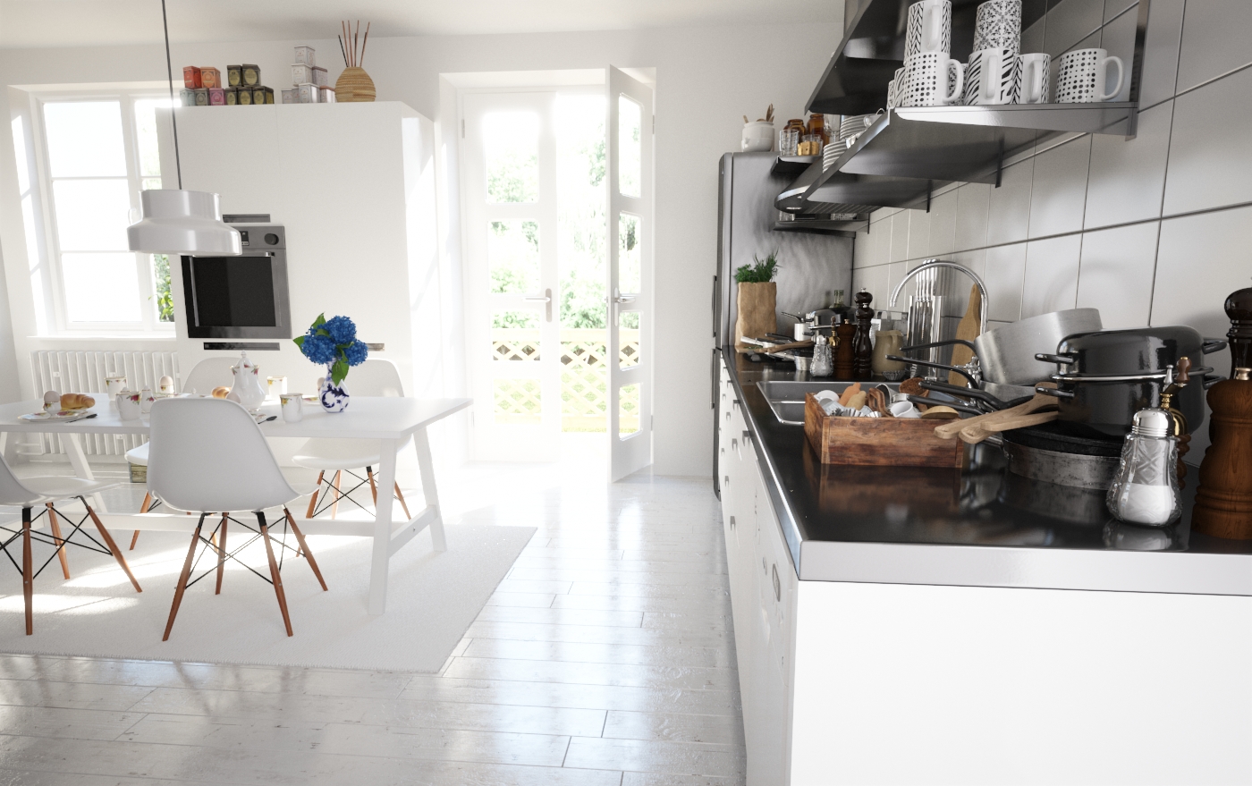 Interior visualization render